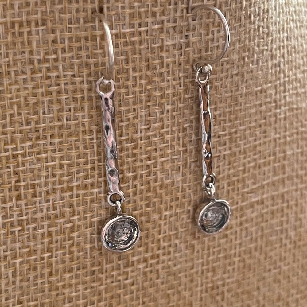 Sterling silver dangle earrings